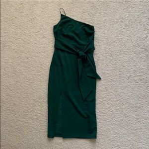 Hello Molly green midi wedding guest dress